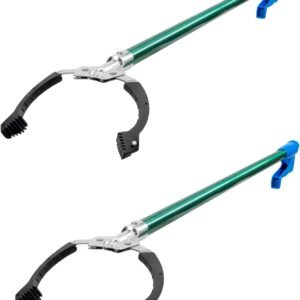 Professional 36” , 2 Count, Reacher Grabber Tool, Trash Picker Upper, Built-in Magnet and Ergonomic Grip, Outdoor Claw Pickup, Reaching Assist for Seniors, Safely Perform Tasks